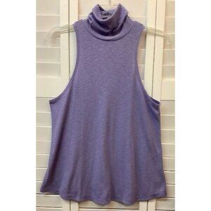 Purple Mock Turtleneck Sleeveless Tank Top By Intimately Free People S
